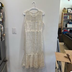 Lulus White Midi Dress End Flair - Bride Dress